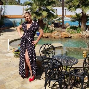 Polkadot Maxi Dress!